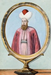 Amurath (Murad) I., Sultan 1359-89, aus einer Serie von Porträts der Kaiser der Türkei, 1808